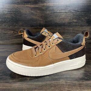 Nike Air Force 1 x Carhartt Ale Brown Low-Top Sneakers Youth Sz 4.5Y AV3524-200